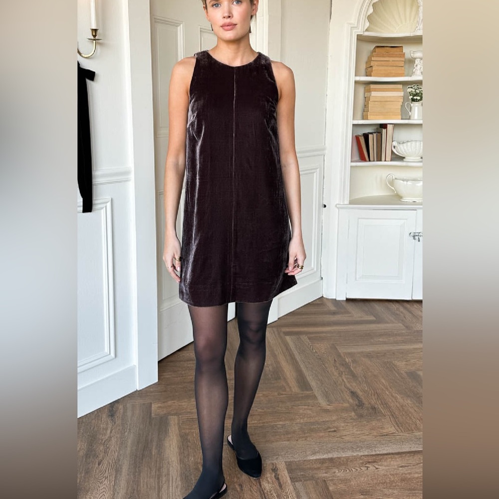 NEW Emerson Fry Silk Velvet Formal Party Evening Wear Mod Dress Lined  XS